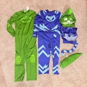 PJ mask gecko and cat boy Halloween costumes dress up and accessory’s masks